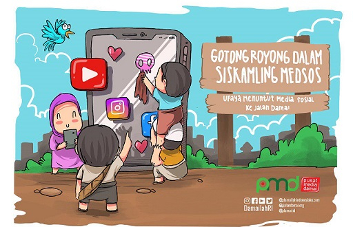 Gotong Royong Dalam Siskamling Medsos: Upaya Menuntun Media Sosial Ke Jalan Damai