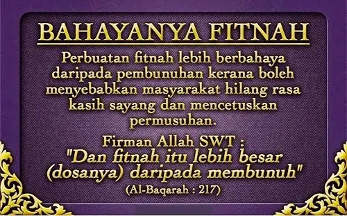 Bahaya Fitnah 1