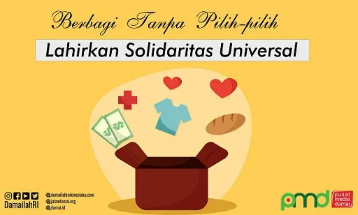 Berbagi Tanpa Pilih-pilih Lahirkan Solidaritas Universal