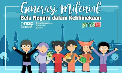 Generasi Milenial dan Bela Negara dalam Kebhinekaan