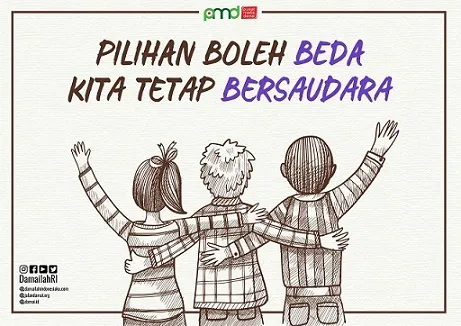 Berbeda Pilihan Politik, Tetap Bersaudara