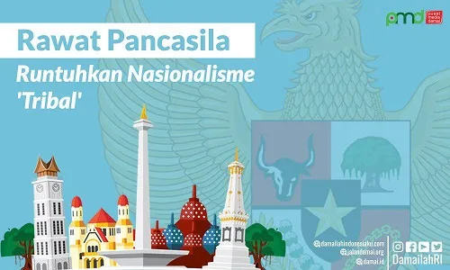 Nasionalisme pada dasarnya memiliki pemaknaan yang baik, bahkan harus dimiliki setiap warga negara agar mencintai negaranya. Secara arti, nasionalisme merupakan paham (ajaran) untuk mencintai bangsa dan negara sendiri, tanpa memandang dia dari suku, agama dan kebudayaan tertentu; masyarakat yang mencintai bangsanya juga ikut berperan andil dalam menjaga kehidupan yang adil dan damai. Nasionalisme menjadi barang rapuh ketika nasionalisme didasari pada sifat kesukuan (tribal). Maksudnya Nanaslime tribal merupakan berasal dari kesadaran dari sukuisme yang diperluas dengan komitmen untuk menyatukan semua orang yang memiliki darah yang sama atau asal-usul rohani yang sama (agama) untuk menandai pembeda “bangsa” di atas semua yang lain. Nasionalisme tribal akan mengakibatkan negara hanya mengayomi masyarakat mayoritas dan menindas masyarakat minoritas. Ironinya lagi, ketika agama tertentu dijadikan alasan nasionalisme tanpa melihat bahwa sifat nasionalisme harus dimiliki semua masyarakat tanpa terkecuali, maka akan mudah terjadinya peperangan atas nama kelompok bahkan agama tertentu. Meningkatnya nasionalisme “tribal” sangat kita rasakan saat kampanye akhir-akhir ini, di mana para politisi secara agitasi para politisi. Bahkan meraka memanfaatkan masyarakat yang memiliki nasionalisme “tribal” untuk kepentingan-kepentingan mereka sendiri, bahkan secara nyata para politisi ini mengabaikan kepentingan negara ini, terlebih negara ini merupakan negara kesatuan dari beberapa suku, agama dan ras. Agitas-agitasi yang menggunakan nasionaslime tribal telaah menciderai dasar negara Indonesia, Pancasila, di mana dasar negara telaah mengayomi semua masyarakat tanpa melihat siapa dirinya. Sebab Pancasila menerapkan prinsip kemanusiaan dan musyawarah; dua titik poin ini merupakan nilai yang tidak bisa diubah dalam menjalankan kehidupan berbangsa Indonesia. Kita tengok awal berdirinya Negara Indonesia, para pendiri bangsa tidak mementingkan nasionalisme “tribal”, ini sangat terlihat di mana pergulatan menganai sila pertama; apa harus menggunakan tujuh kata yang lebih mengarah kepada agama tertentu atau tidak. Dengan pertimbangan segala kepentingan, para pendiri lebih mengutamakan musyawarah dan kemanusiaan, di mana sila pertama yang bisa mengayomi semua masyarakat tanpa melihat apa keyakinannya tersebut. Tindakan para pendiri bukan bukan sebuah kekalahan melainkan titik awal kemenangan dalam ajaran Islam itu sendiri. Sebab ajaran Islam pada dasarnya adalah keselamatan kepada seluruh umat manusia tanpa terkecuali. Saat ajaran agama, melukai sedikit pun dalam kehidupan, bahkan melukai binatang, maka cara beragama patut dipertanyakan. Penulis tidak perlu menunjukkan dalil atau sejenisnya, sebab dalam beberapa literatur al-Quran dan Hadits menunjukkan bahwa keutamaan Islam adalah menjaga persaudaraan dan perdamaian. Dengan kehadiran Pancasila dengan mengedepankan rasa kemanusiaan, mengayomi semua perbedaan tetapi nilai-nilai Pancasila berlandaskan pada Ketuhanan yang Maha Esa. Landasan ini sangat penting dalam kehidupan masyarakat. Karena, Tuhan ada kebenaran yang sejati, kebenaran yang murni. Mencapai kebenaran dalam kehidupan umat manusia sangat terlihat, salah satunya tanda adalah kebenaran itu dapat mengayomi semua perbedaan, tanpa melihat siapa dia, agamanya, sukunya serta bentuk wajahnya. Para pendiri menyadari bangsa Indonesia tidak hanya dibangun dan diperjuangkan satu suku semata, tetapi negara Indonesia diperjuangkan semua masyarakat dengan semangat kemerdekaan yang sama. Kita tidak bisa membayangkan, bila sila pertama dengan tujuh katanya tetap dipertahankan maka negara Indonesia bukan lagi menjadi negara yang demokrasi tetapi negara yang berdasarkan kepada agama atau suku tertentu. Selepas itu, di masa tenang dalam kampanye pemilu yang melelahkan ini, mari kita merawat dan menguatkan Pancasila pada setiap individu masyarakat terkecuali. Yang terpenting dalam merawat Pancasila adalah adanya suri tauladan para elitik negara, mereka harus memberikan contoh bagaimana kehidupan berbangsa yang mengayomi semua masyarakat tanpa suku atau agamanya. Para elite negara merupakan cerminan bagaimana kehidupan masyarakat yang dibawahnya, bila mereka mengendepankan nasionalisme tribal dalam menjalankan negara, maka masyarakat akan menjadi terkotak-kotak. Bila hal ini terjadi maka akan mudahnya terjadi konflik yang diterjadi karena kesenjangan sosial. Oleh karena itu, merawat Pancasila tetap menjadi ideologi Negara Indonesia, maka sama halnya menjadi merawat Indonesia tetap majemuk dan damai dalam perbedaan.